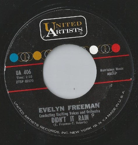 Evelyn Freeman : Didn't It Rain / Water Boy (7", Styrene, Bri)