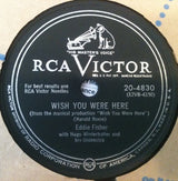 Eddie Fisher : The Hand Of Fate / Wish You Were Here  (Shellac, 10")