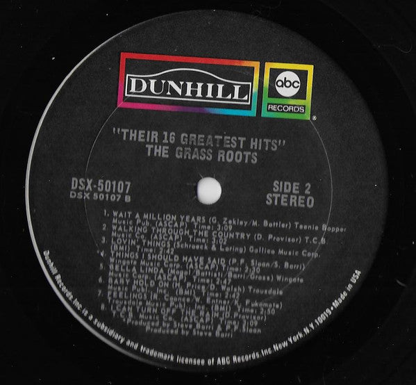 The Grass Roots : Their 16 Greatest Hits (LP, Comp, RP, Ter)