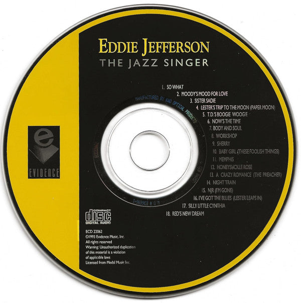 Eddie Jefferson : The Jazz Singer (CD, Album, RE, RM)