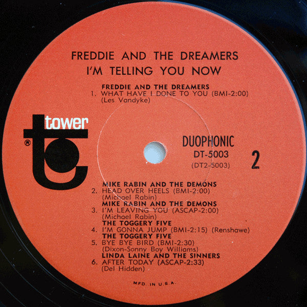 Freddie & The Dreamers : I'm Telling You Now - Dance The "Freddie" To Freddie & The Dreamers And Other Great English Stars (LP, Comp)