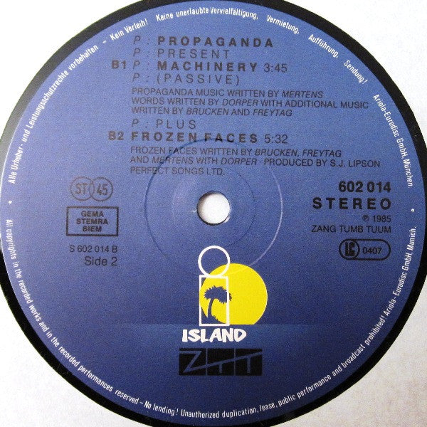Propaganda : p: Machinery (Polish) (12", Maxi)