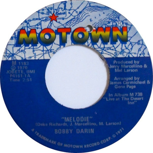 Bobby Darin : Melodie / Someday We'll Be Together (7", Single)