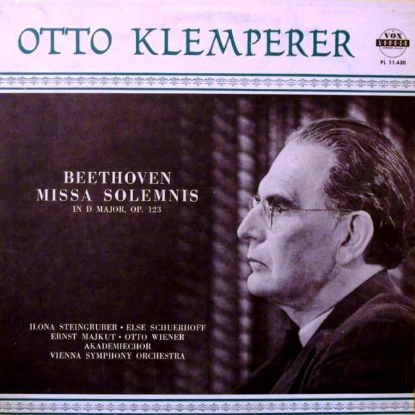 Ludwig Van Beethoven - Wiener Symphoniker, Otto Klemperer : Missa Solemnis In D Major, Opus 123 (LP, Album)