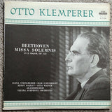 Ludwig Van Beethoven - Wiener Symphoniker, Otto Klemperer : Missa Solemnis In D Major, Opus 123 (LP, Album)