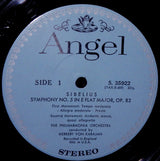 Jean Sibelius - Philharmonia Orchestra, Herbert von Karajan : Symphony No. 5 In E Flat Major. Op. 82. /  Finlandia Op. 26 (LP, Album, RP)