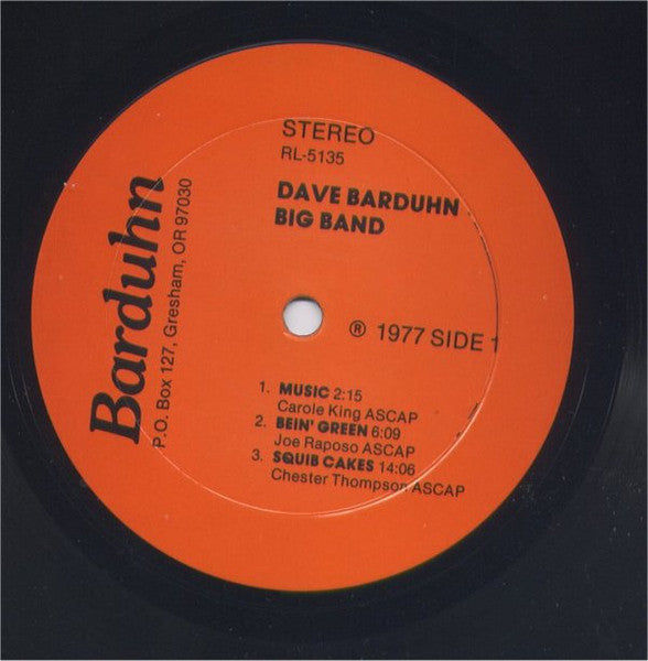 Dave Barduhn Big Band : Barduhn (LP)