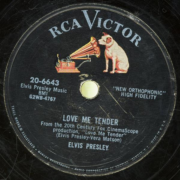 Elvis Presley : Love Me Tender / Anyway You Want Me (Shellac, 10")