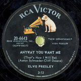 Elvis Presley : Love Me Tender / Anyway You Want Me (Shellac, 10")