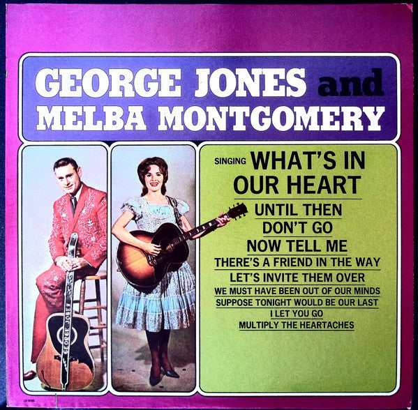 George Jones & Melba Montgomery : Singing What's In Our Heart (LP, Album, RE)