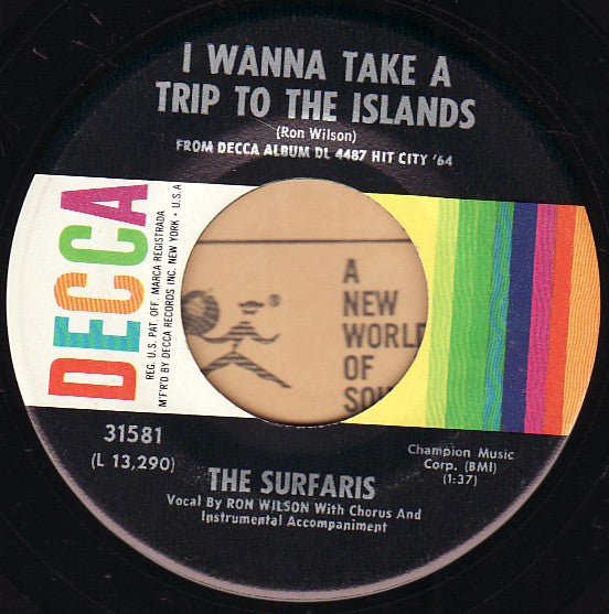 The Surfaris : I Wanna Take A Trip To The Islands / Scatter Shield (7")