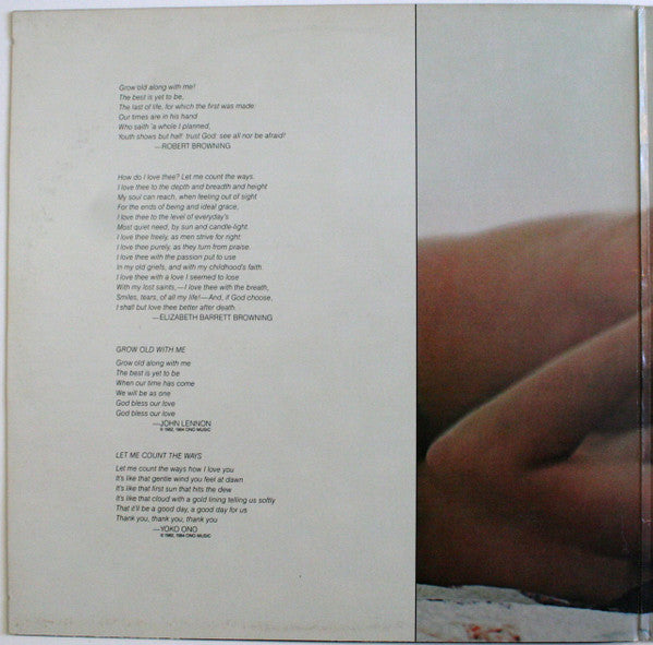 John Lennon & Yoko Ono : Milk And Honey (LP, Album, Hau)