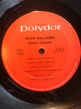 Hank Williams : Honky-Tonkin' (LP, Comp, RE)