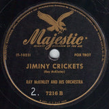 Ray McKinley And His Famous Orchestra : Red Silk Stockings And Green Perfume / Jiminy Crickets (Shellac, 10")