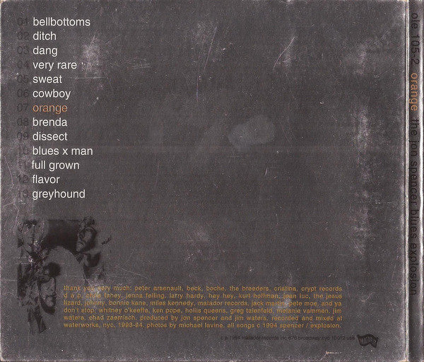 The Jon Spencer Blues Explosion : Orange (CD, Album, Dig)