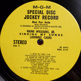 Hank Williams, Jr.* : Singing My Songs (Johnny Cash) (LP, Album, Promo)