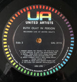 Ruth Olay : In Person Recorded Live At Mister Kelly's (LP, Album, Mono)