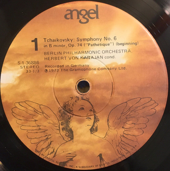 Pyotr Ilyich Tchaikovsky, Berliner Philharmoniker - Herbert von Karajan : Symphony No. 6 ("Pathetique") (LP)