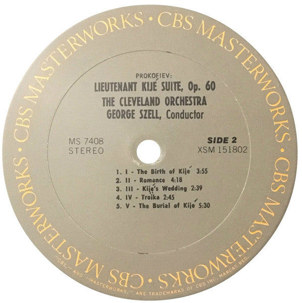 George Szell, Zoltán Kodály / Sergei Prokofiev - The Cleveland Orchestra : Szell Conducts Two Musical Fables (Háry János And Lieutenant Kijé) (LP, RP)
