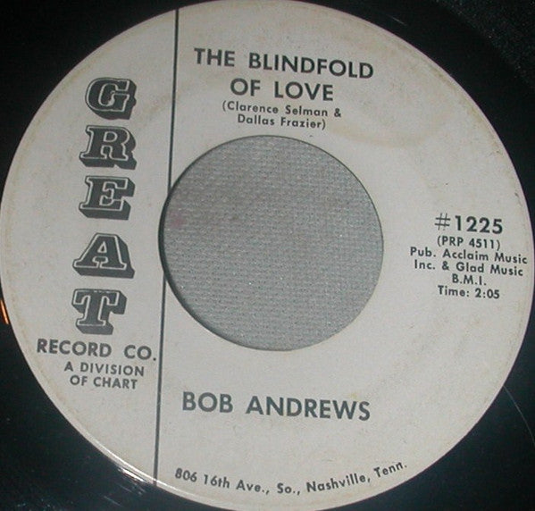 Bob Andrews (9) : The Blindfold Of Love (7")