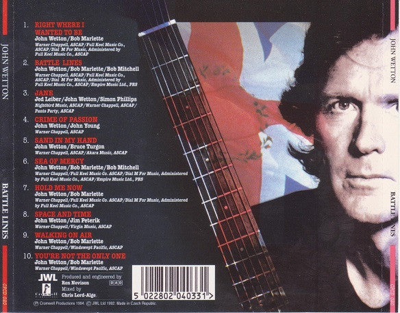 John Wetton : Battle Lines (CD, Album)