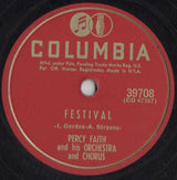 Percy Faith & His Orchestra / Percy Faith And His Orchestra And Chorus : Delicado / Festival (Shellac, 10")