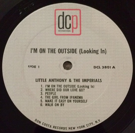 Little Anthony & The Imperials : I'm On The Outside (Looking In) (LP, Album, Mono, Pit)