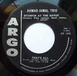 Ahmad Jamal Trio : At The Spotlight Club (7", EP)