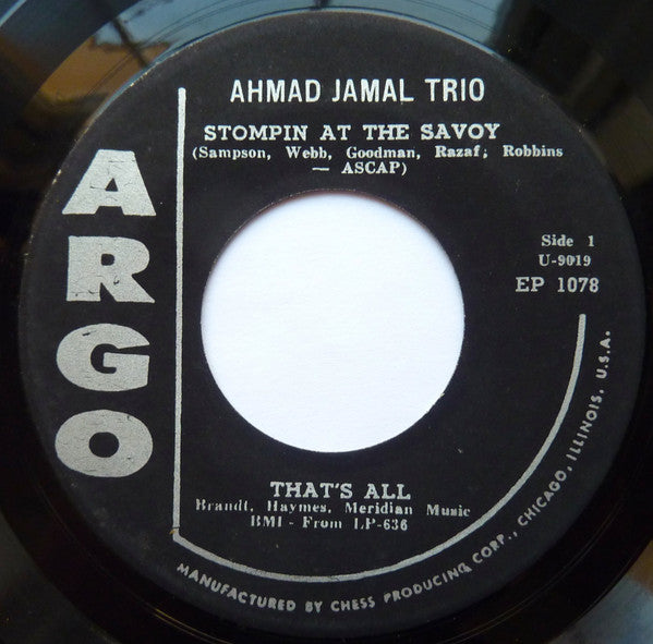 Ahmad Jamal Trio : At The Spotlight Club (7", EP)