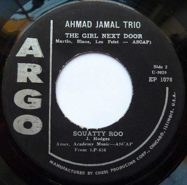 Ahmad Jamal Trio : At The Spotlight Club (7", EP)