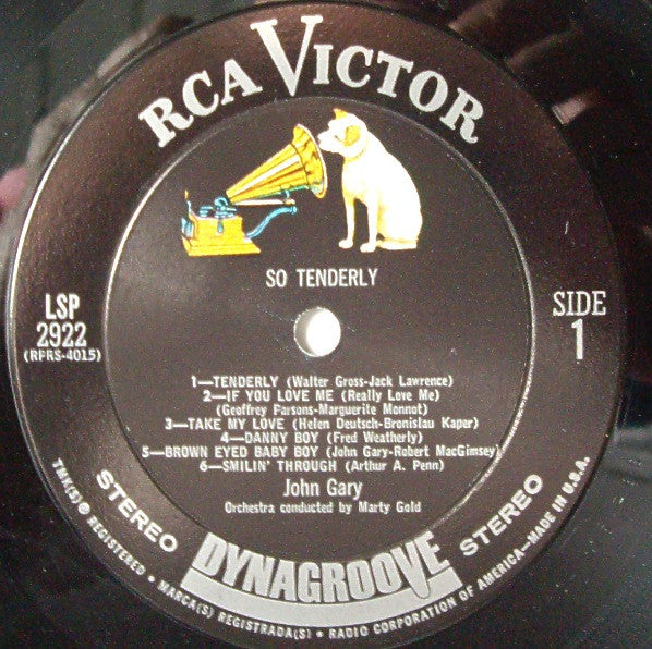 John Gary : So Tenderly (LP, Album)