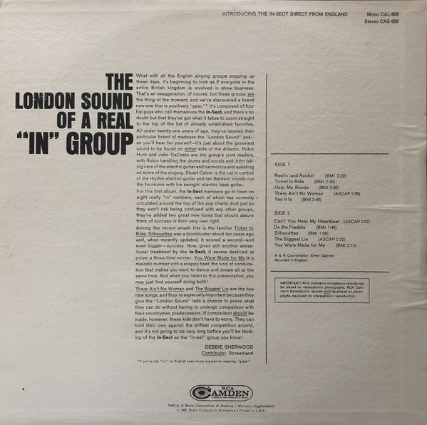 The In-Sect : Introducing The In-Sect Direct From England (LP, Album)