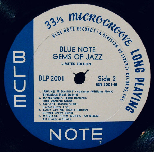 Various : Blue Note Gems Of Jazz (LP, Comp, Ltd, RE, RM)