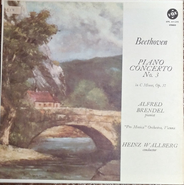 Ludwig van Beethoven, Alfred Brendel, Vienna Pro Musica Orchestra, Heinz Wallberg : Piano Concerto No. 3 In C Minor Op. 37 (LP)