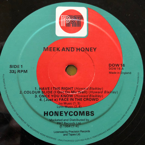 The Honeycombs : Meek And Honey (10", Comp)