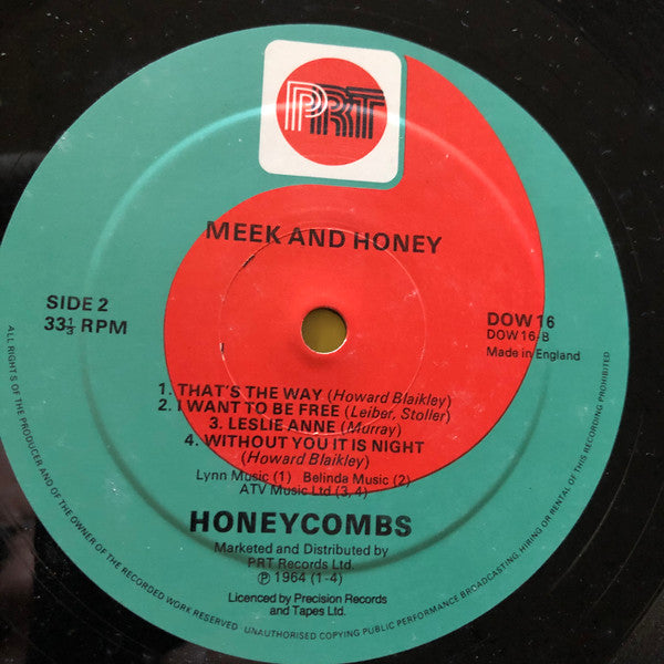 The Honeycombs : Meek And Honey (10", Comp)