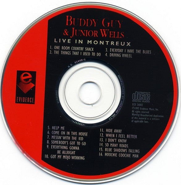 Buddy Guy & Junior Wells : Live In Montreux (CD, Album, RE)