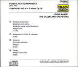 Pyotr Ilyich Tchaikovsky, Lorin Maazel / The Cleveland Orchestra : Symphony No. Four (CD, Album, RE)