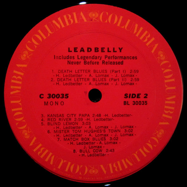 Leadbelly : Leadbelly (LP, Comp, Mono, Ter)