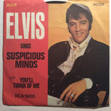 Elvis Presley : Suspicious Minds (7", Single, Fou)