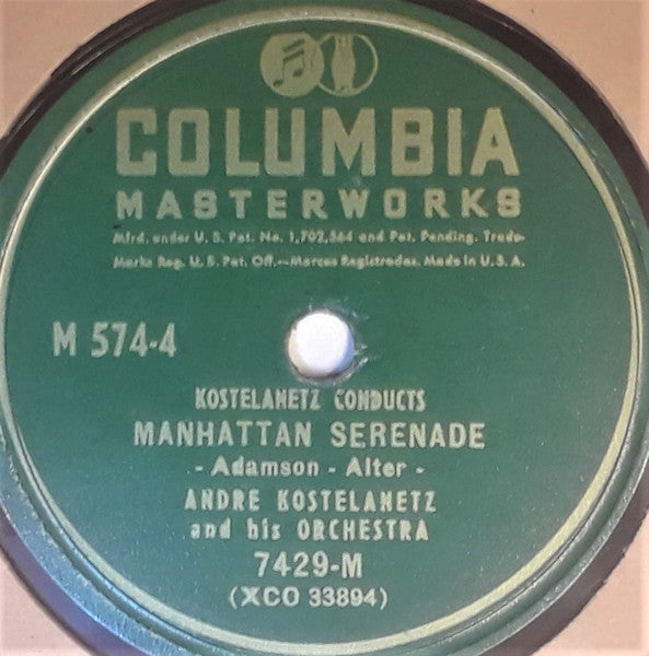 André Kostelanetz And His Orchestra : Kostelanetz Conducts... (4xShellac, 12", Album)