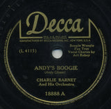 Charlie Barnet And His Orchestra : Andy's Boogie / Baby, You Can Count On Me (Shellac, 10")