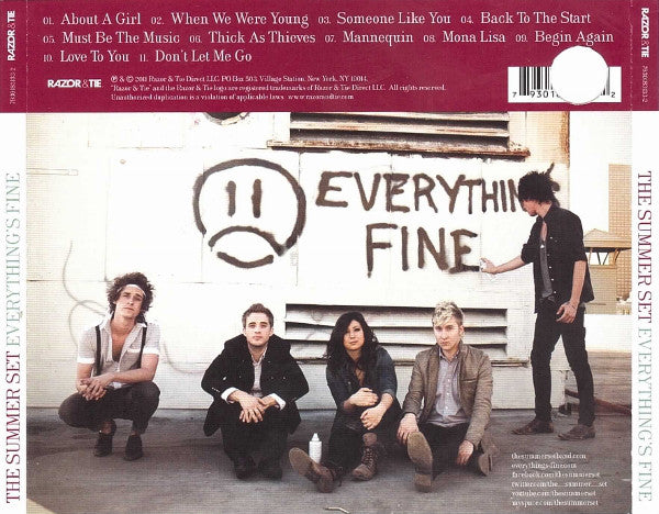 The Summer Set (2) : Everything's Fine (CD, Album)
