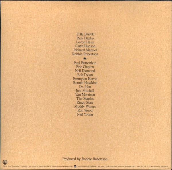 The Band : The Last Waltz (3xLP, Album)