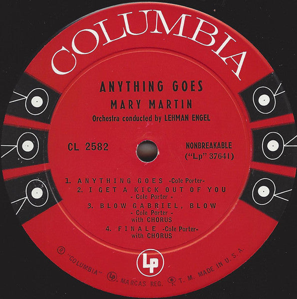Mary Martin : Anything Goes (10", RE)