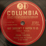 Frank Sinatra : I Want To Thank Your Folks / Why Shouldn't It Happen To Us (Shellac, 10")