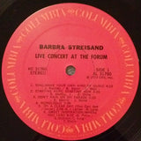 Barbra Streisand : Live Concert At The Forum (LP, Album, Gat)