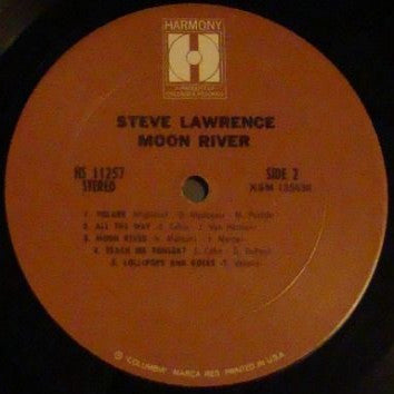 Steve Lawrence (2) : Moon River (LP, Album, RE)