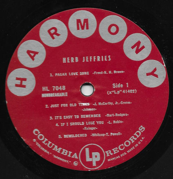 Herb Jeffries : Herb Jeffries (LP)