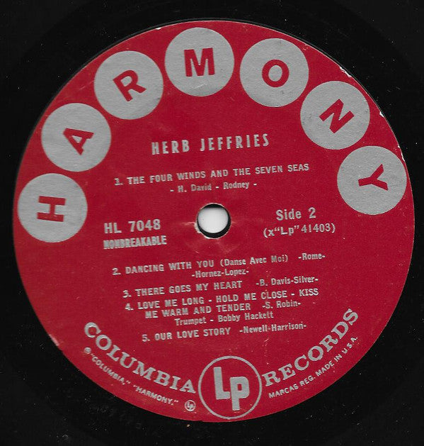 Herb Jeffries : Herb Jeffries (LP)